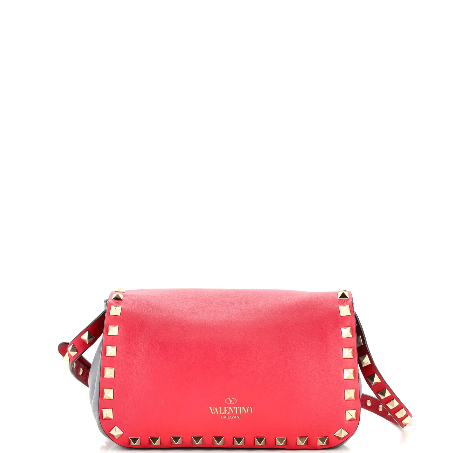Rockstud Flip Lock Flap Bag Leather Mini