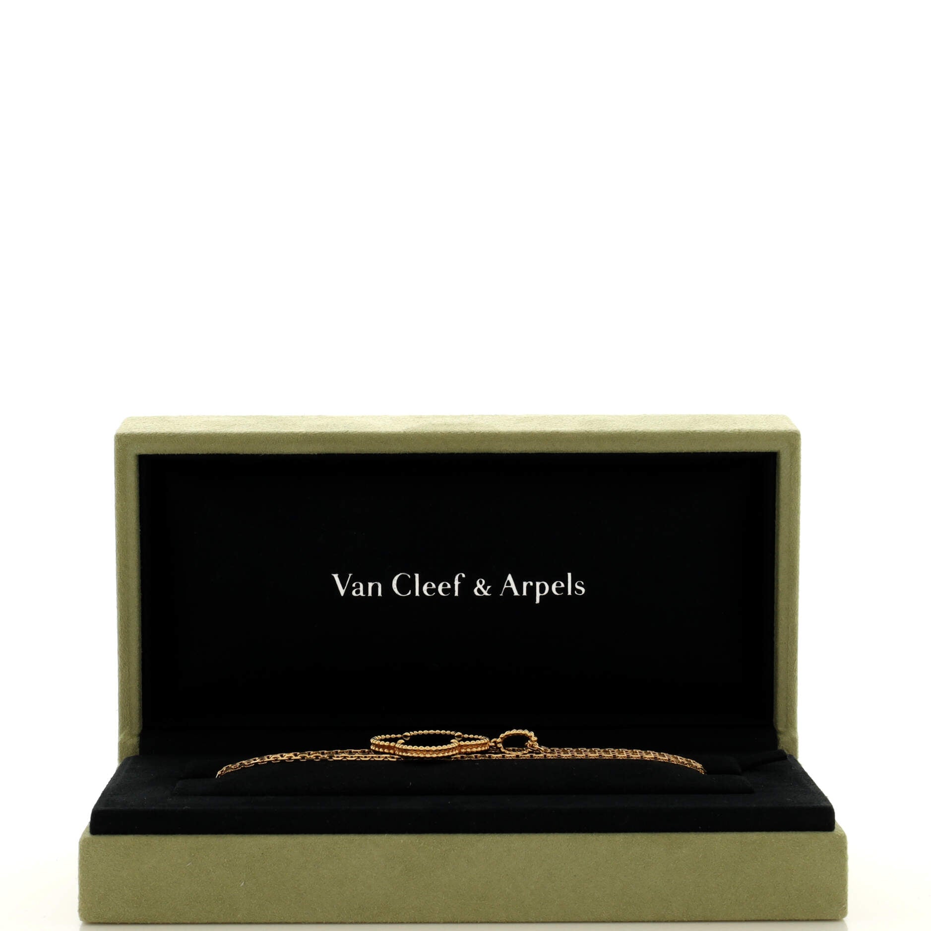 Magic Alhambra Pendant Necklace 18K Yellow Gold and Onyx