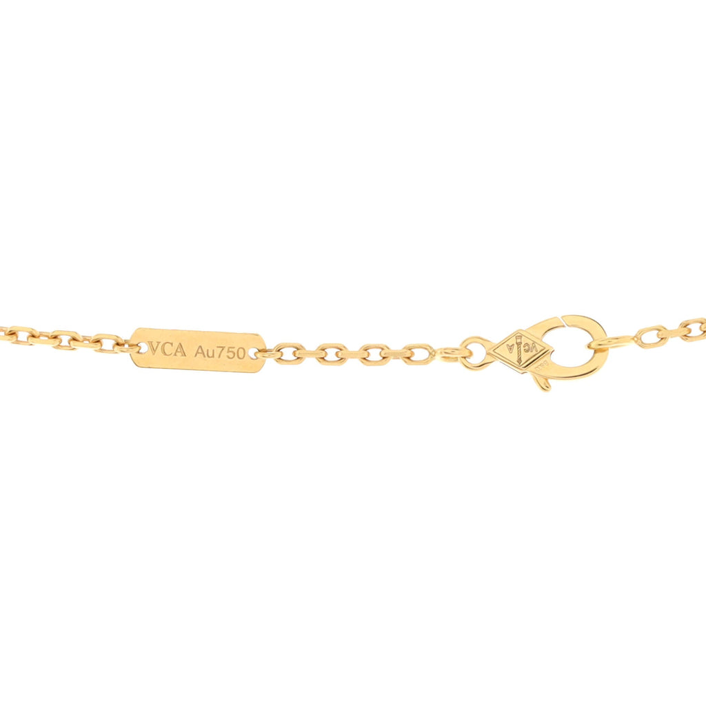 Magic Alhambra Pendant Necklace 18K Yellow Gold and Onyx
