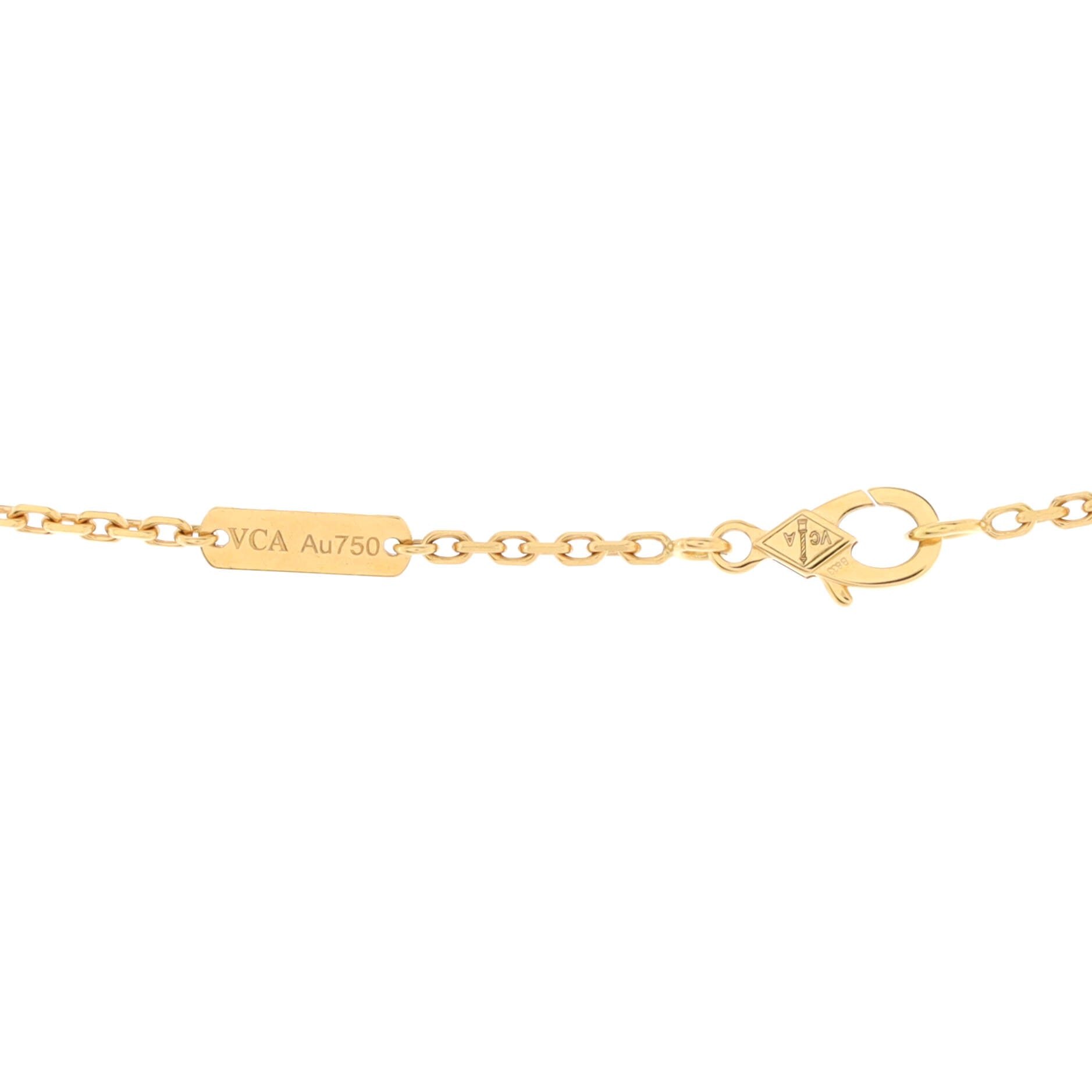 Magic Alhambra Pendant Necklace 18K Yellow Gold and Onyx