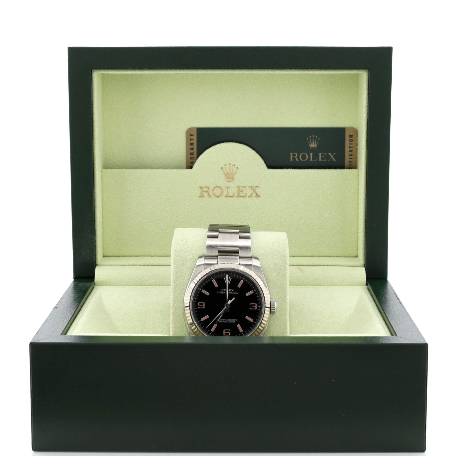 Oyster Perpetual Automatic Watch Stainless Steel and White Gold 36