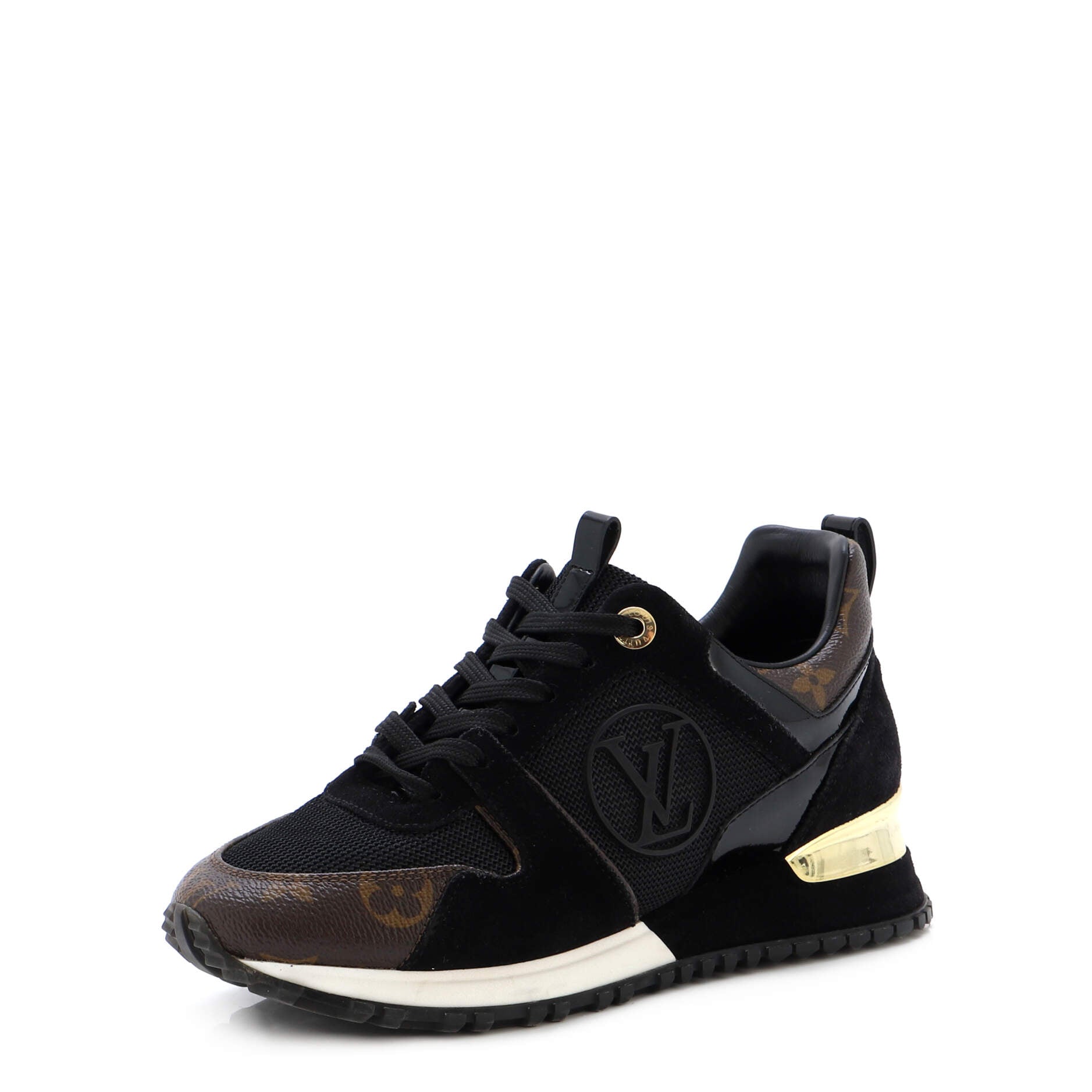 Women's Run Away Sneakers Mesh with Monogram Canvas and Suede