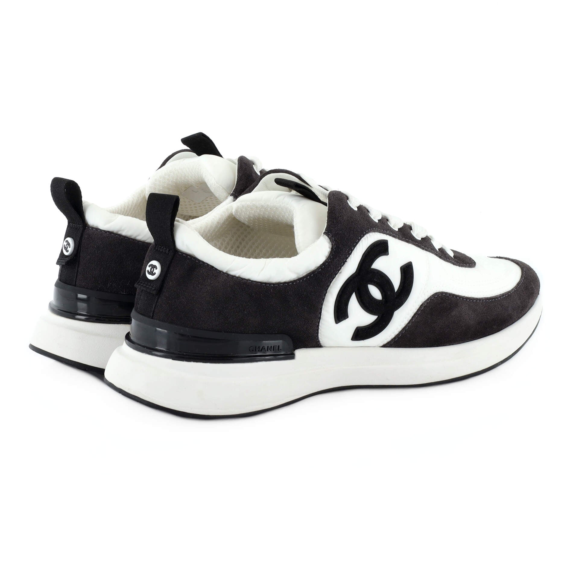 Women's CC Low-Top Sneakers Suede and Fabric