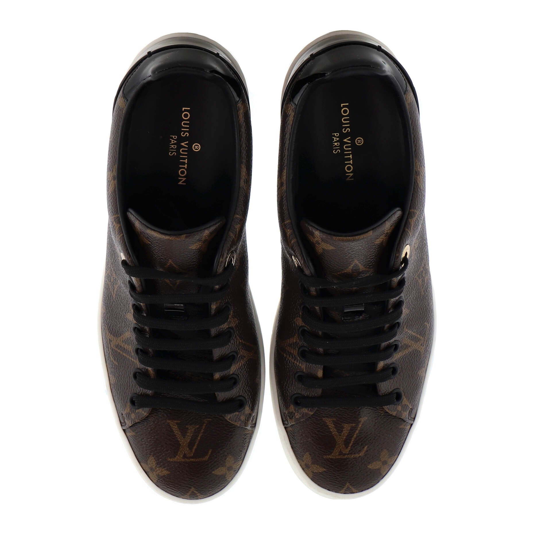 Women's FrontRow Sneakers Monogram Canvas with Patent