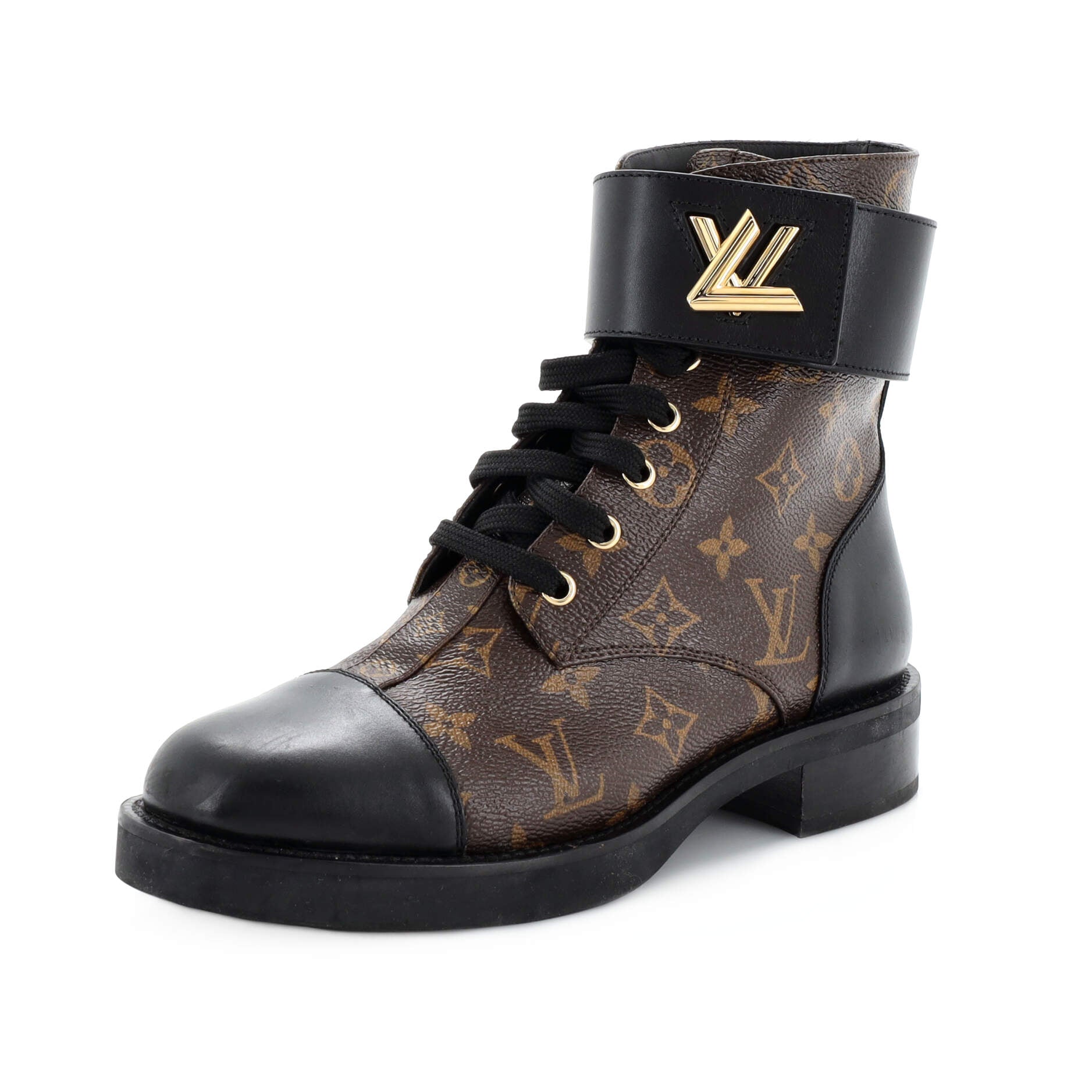 Women's Wonderland Flat Ranger Boots Monogram Canvas and Leather