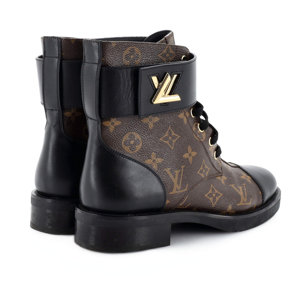 Women's Wonderland Flat Ranger Boots Monogram Canvas and Leather