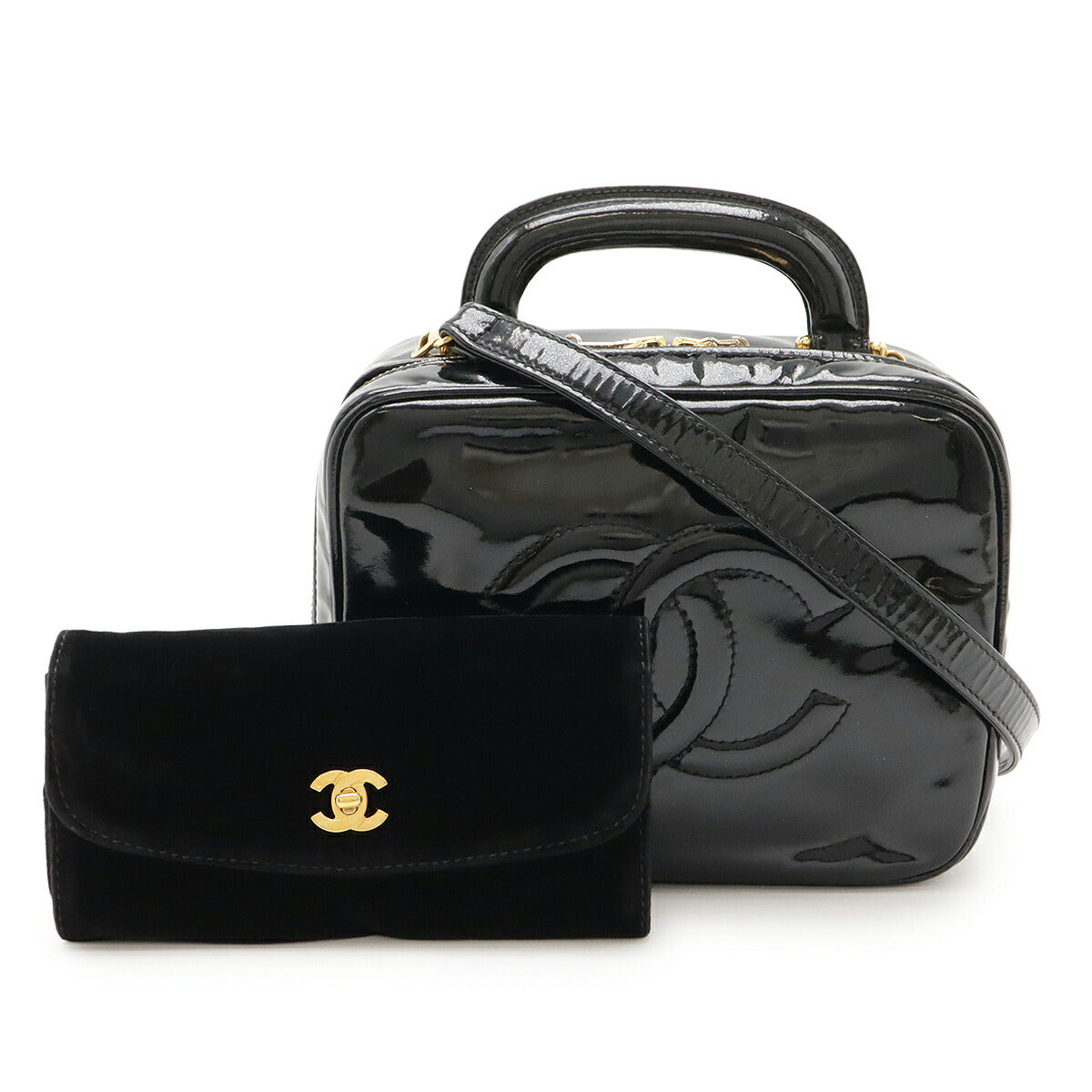 Chanel Coco Mark Patent Leather 2way Bag