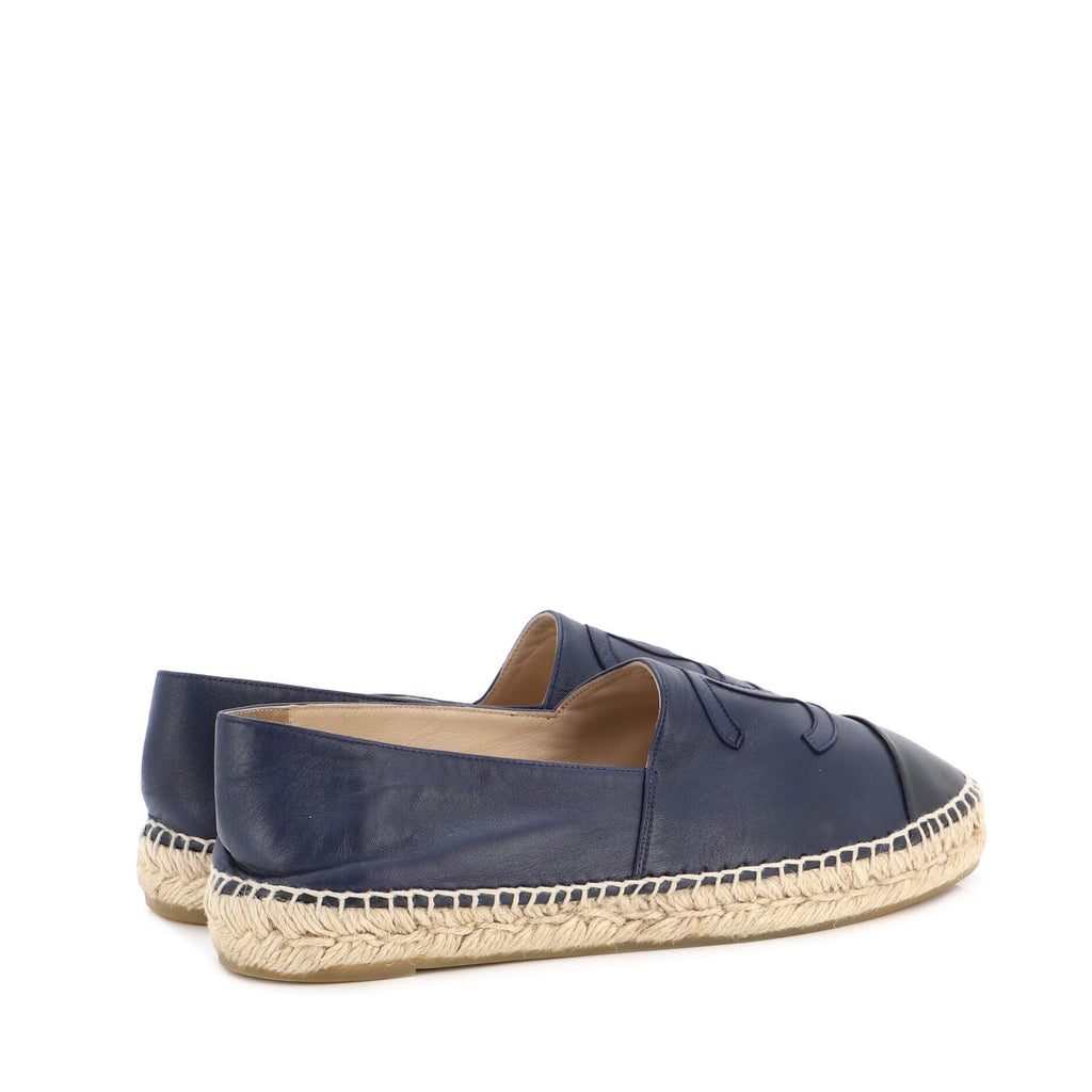 Women's CC Cap Toe Espadrilles Leather