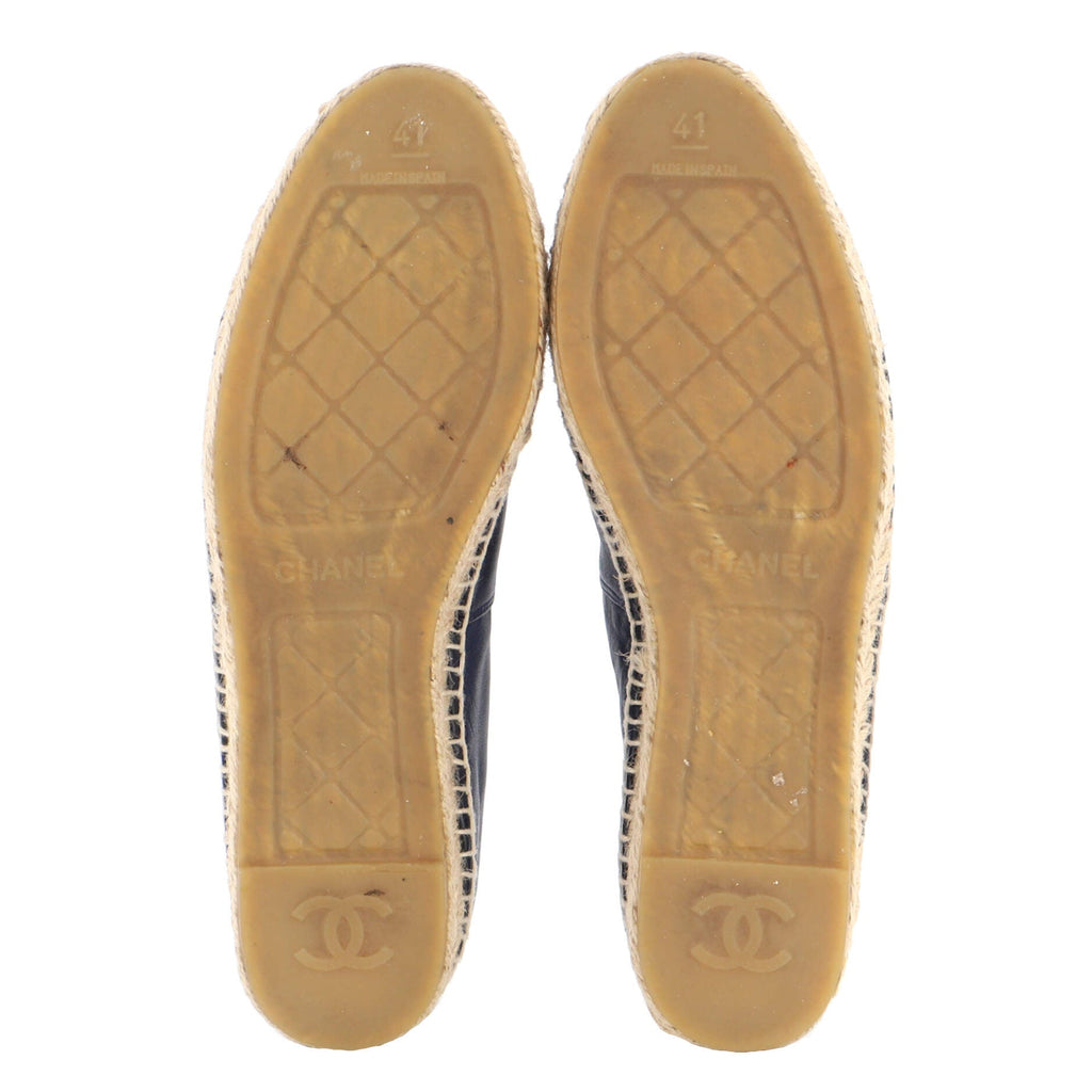 Women's CC Cap Toe Espadrilles Leather