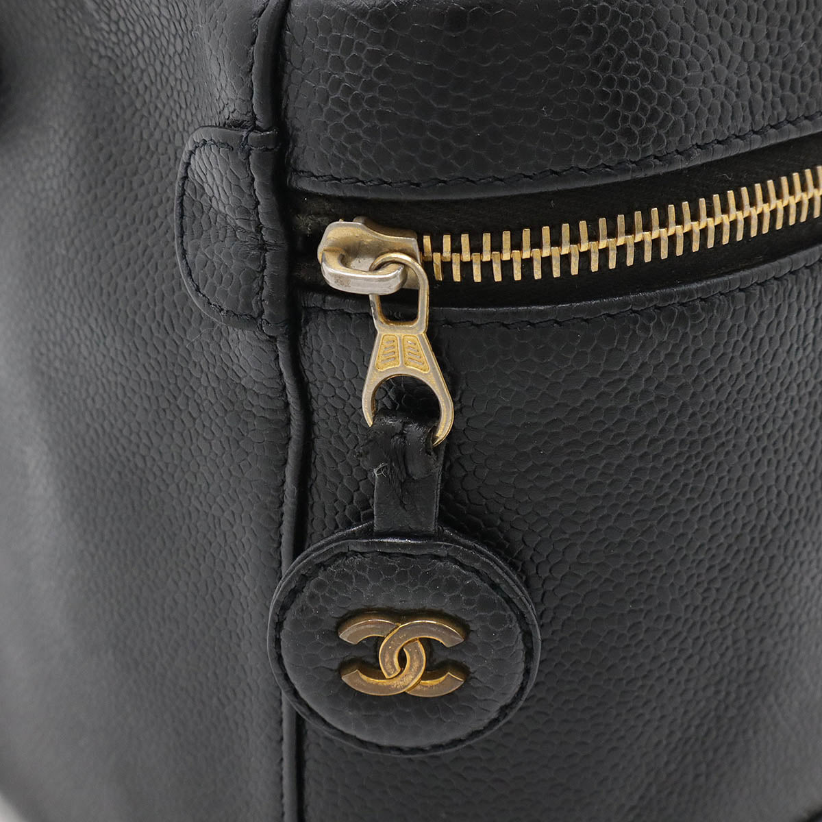 Chanel Coco Mark Caviar Skin Vanity Bag