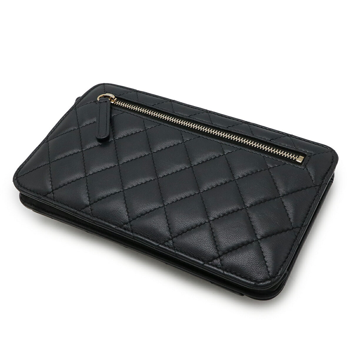 Chanel Matelasse Lambskin Clutch Bag