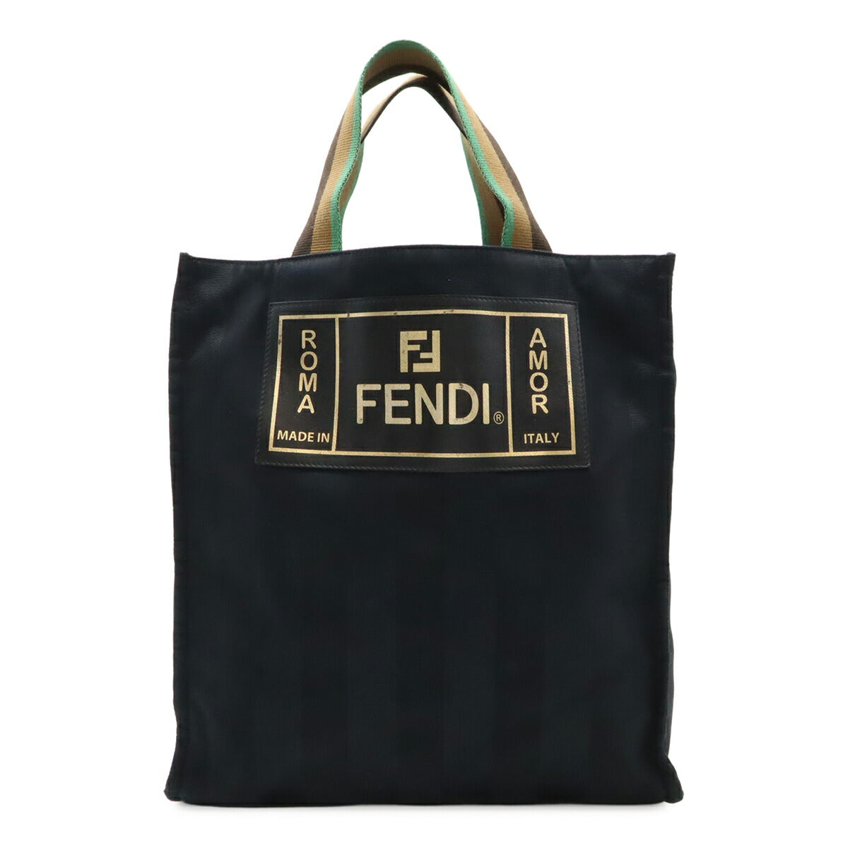 Fendi Pequin Nylon 2way Bag