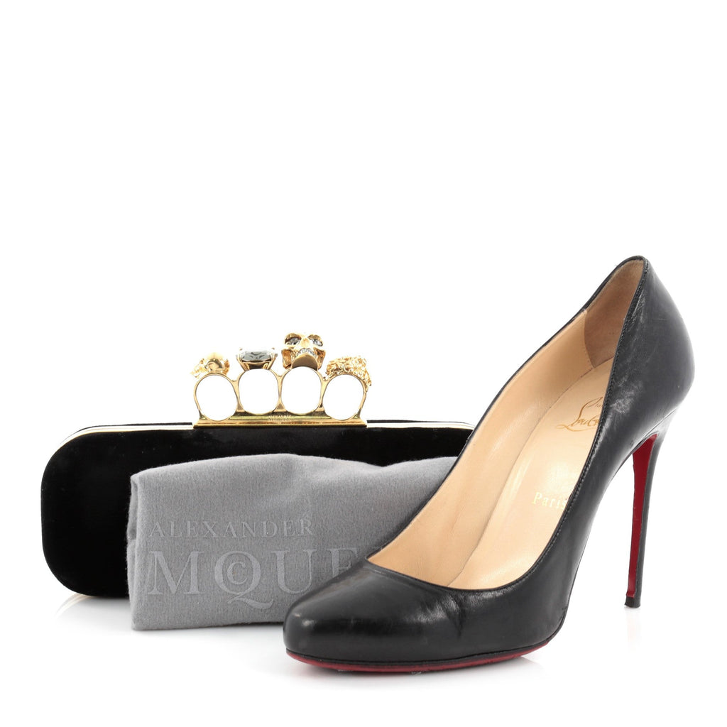 Knuckle Box Clutch Velvet Long