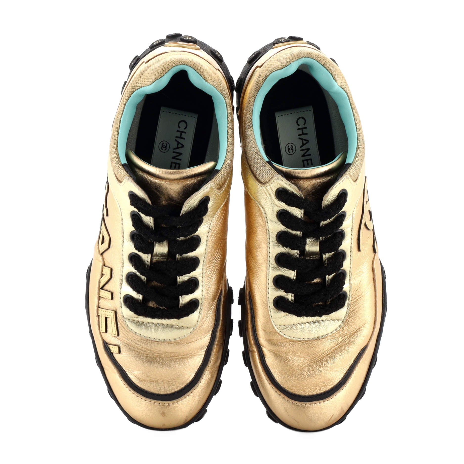Logo Low-Top Sneakers Leather with Crocodile Embossed Leather