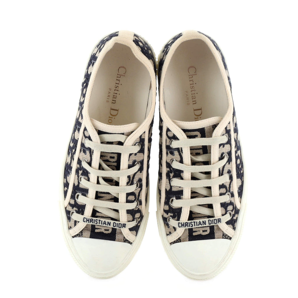 Women's Walk'N'Dior Sneakers Oblique Canvas