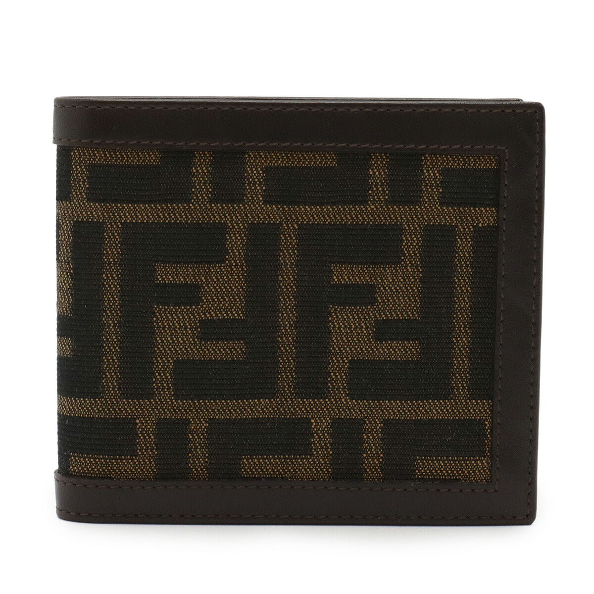 Fendi Zucca Canvas Leather Wallet