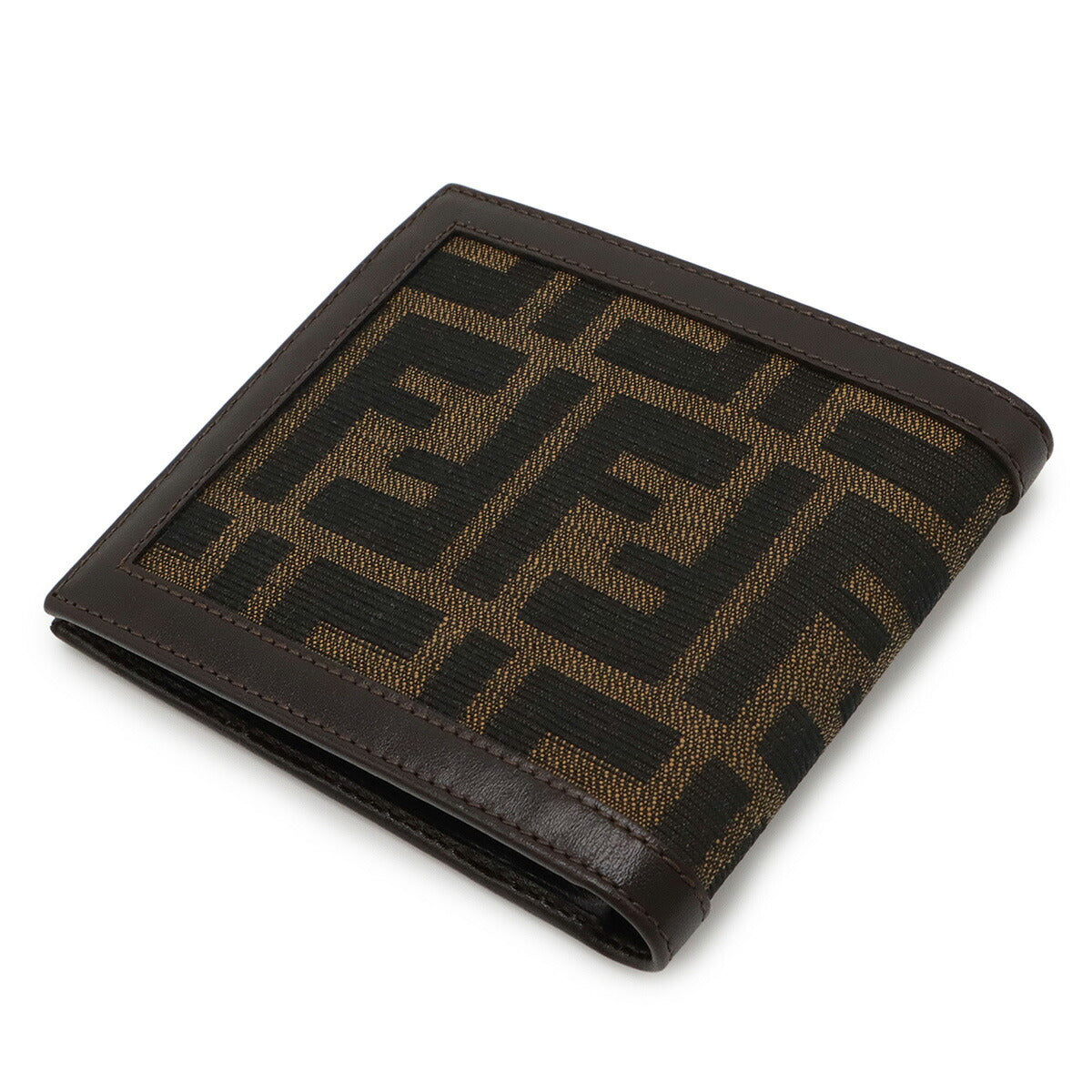 Fendi Zucca Canvas Leather Wallet