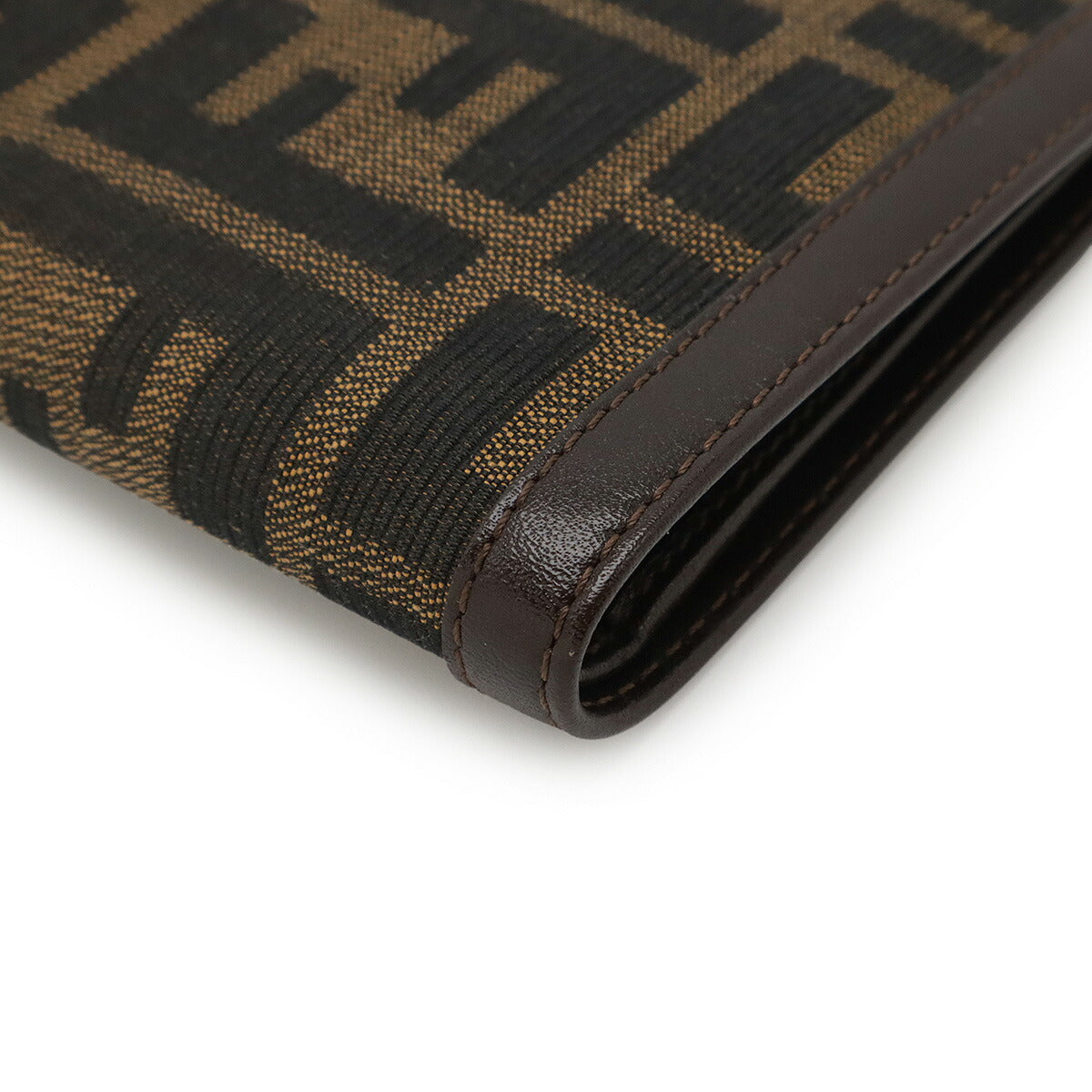 Fendi Zucca Canvas Leather Wallet