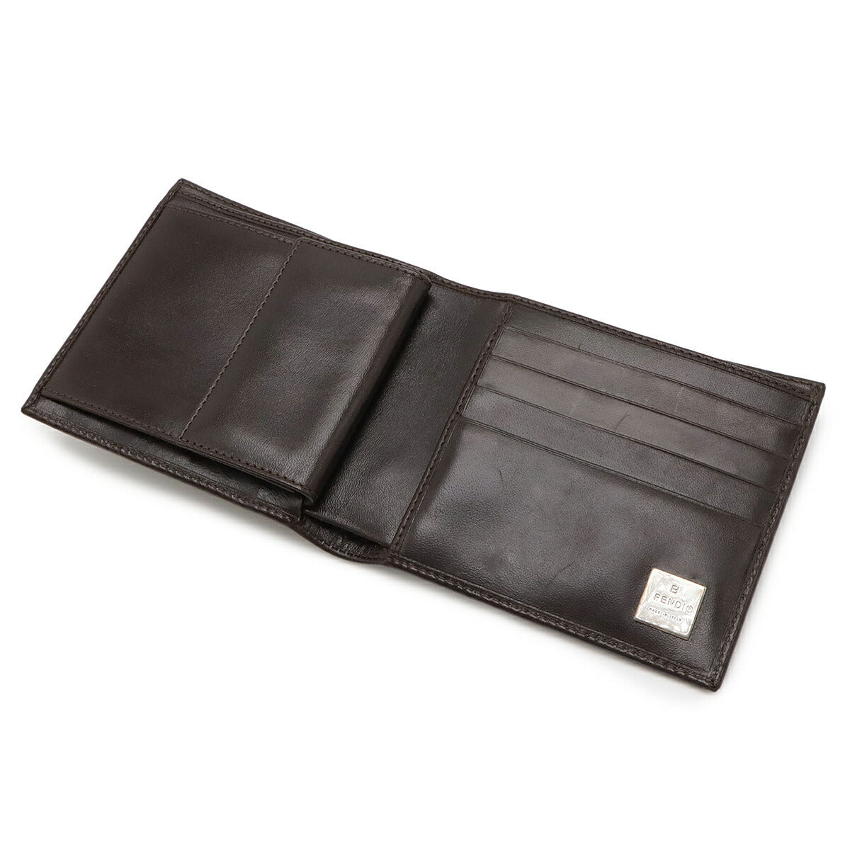Fendi Zucca Canvas Leather Wallet