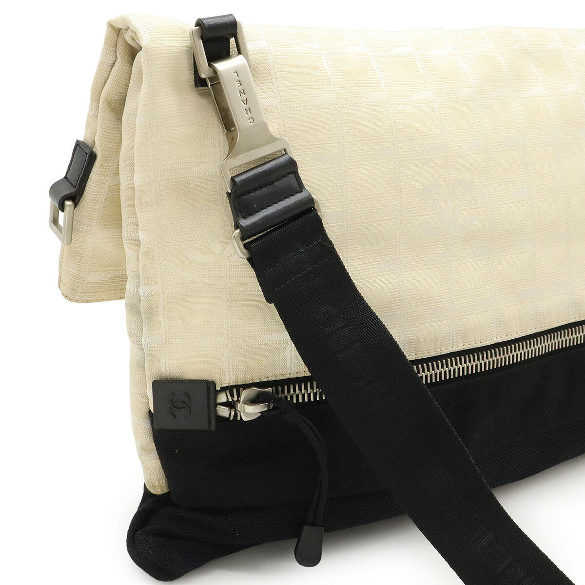 Chanel New Travel Line Nylon Jacquard 2way Shoulder Bag