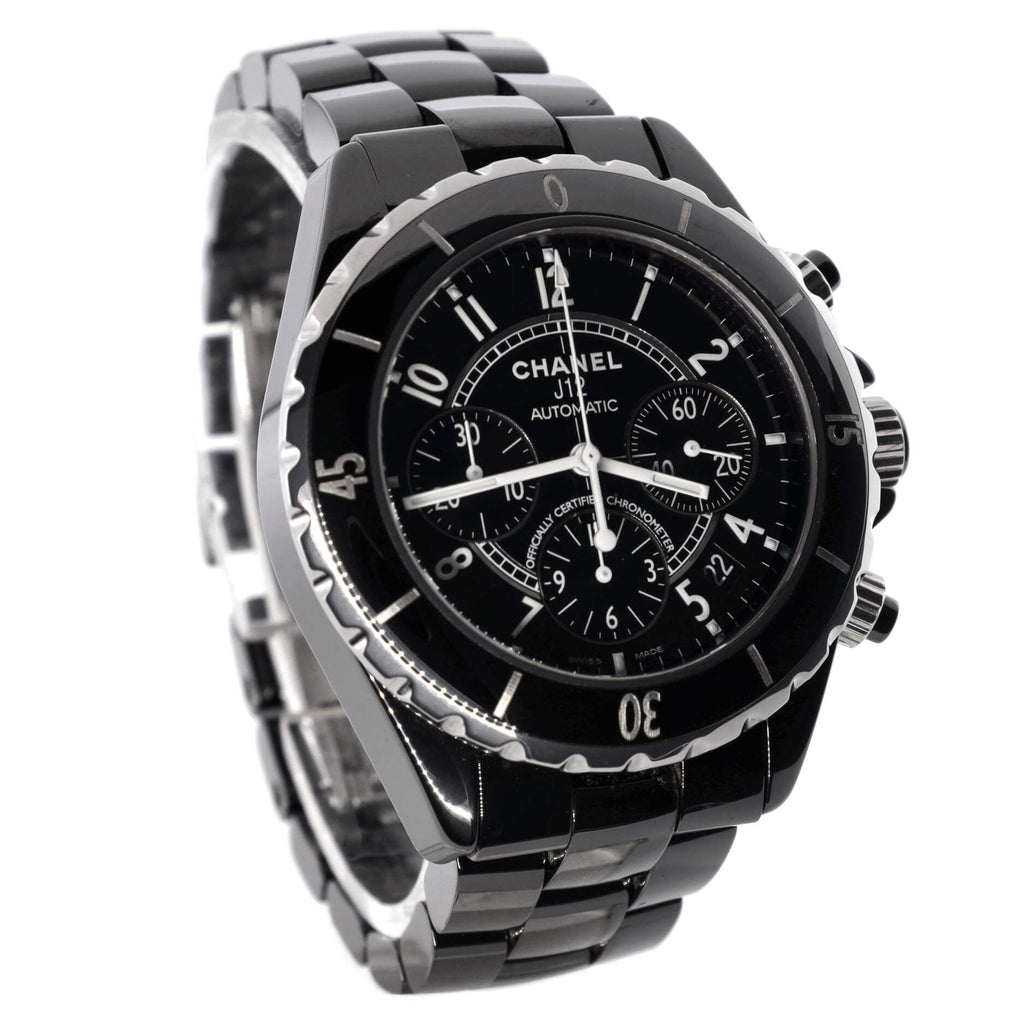 J12 Chronograph Automatic Watch Ceramic and Stainless Steel 41