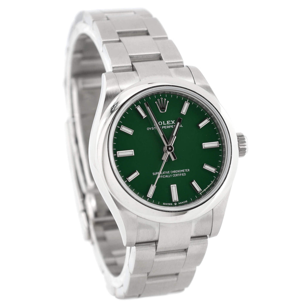 Oyster Perpetual Green Automatic Watch Stainless Steel 31