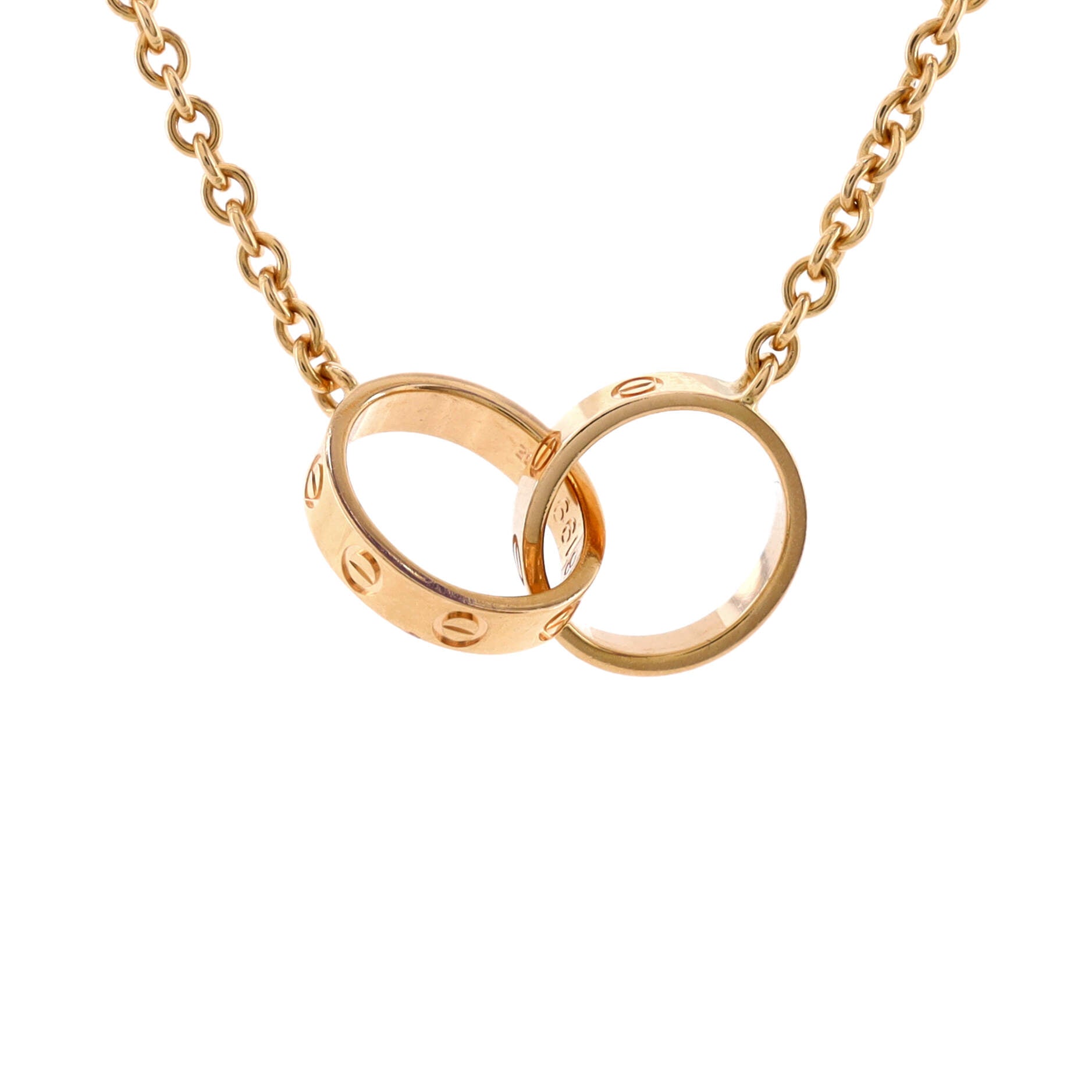 Love Interlocking Necklace 18K Rose Gold