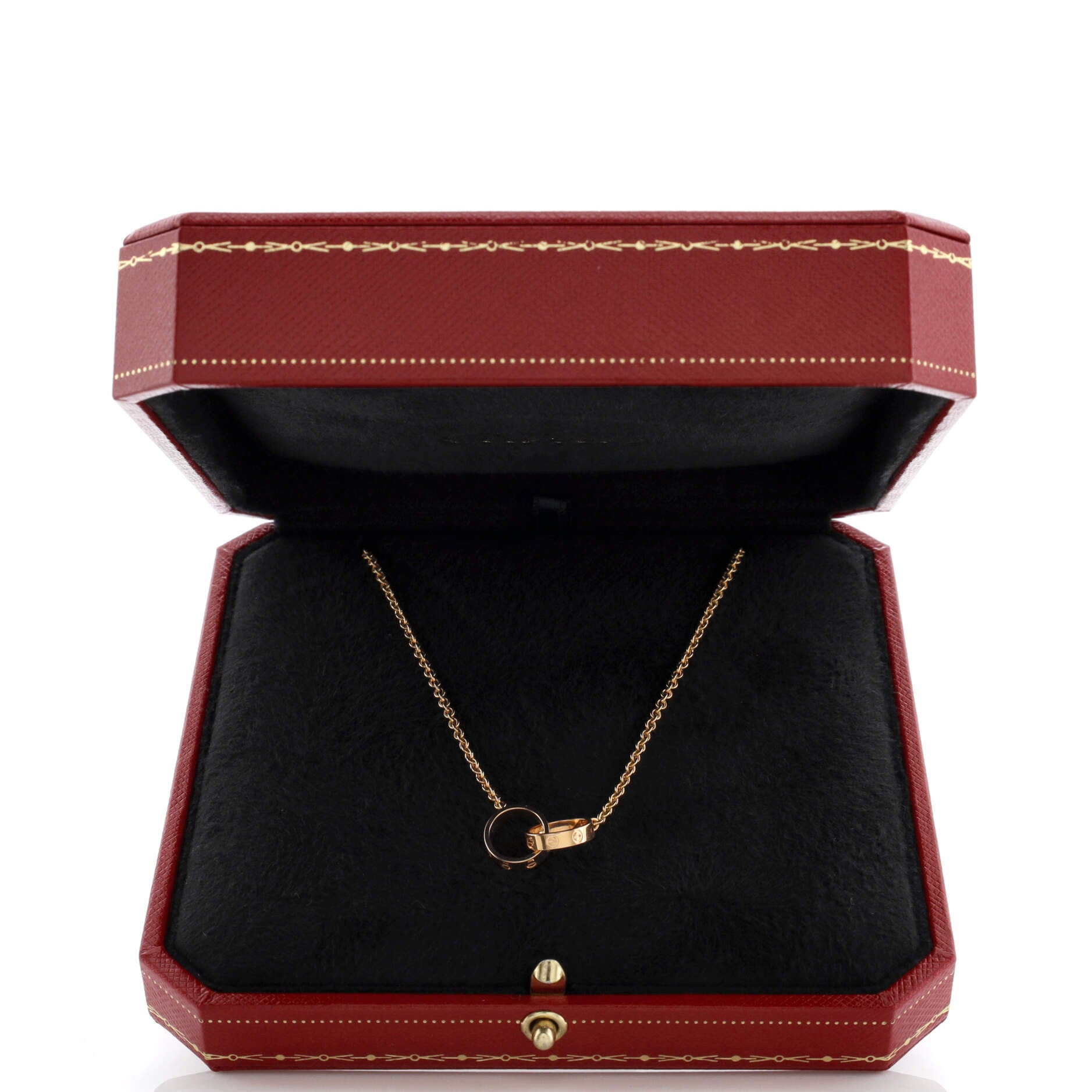 Love Interlocking Necklace 18K Rose Gold
