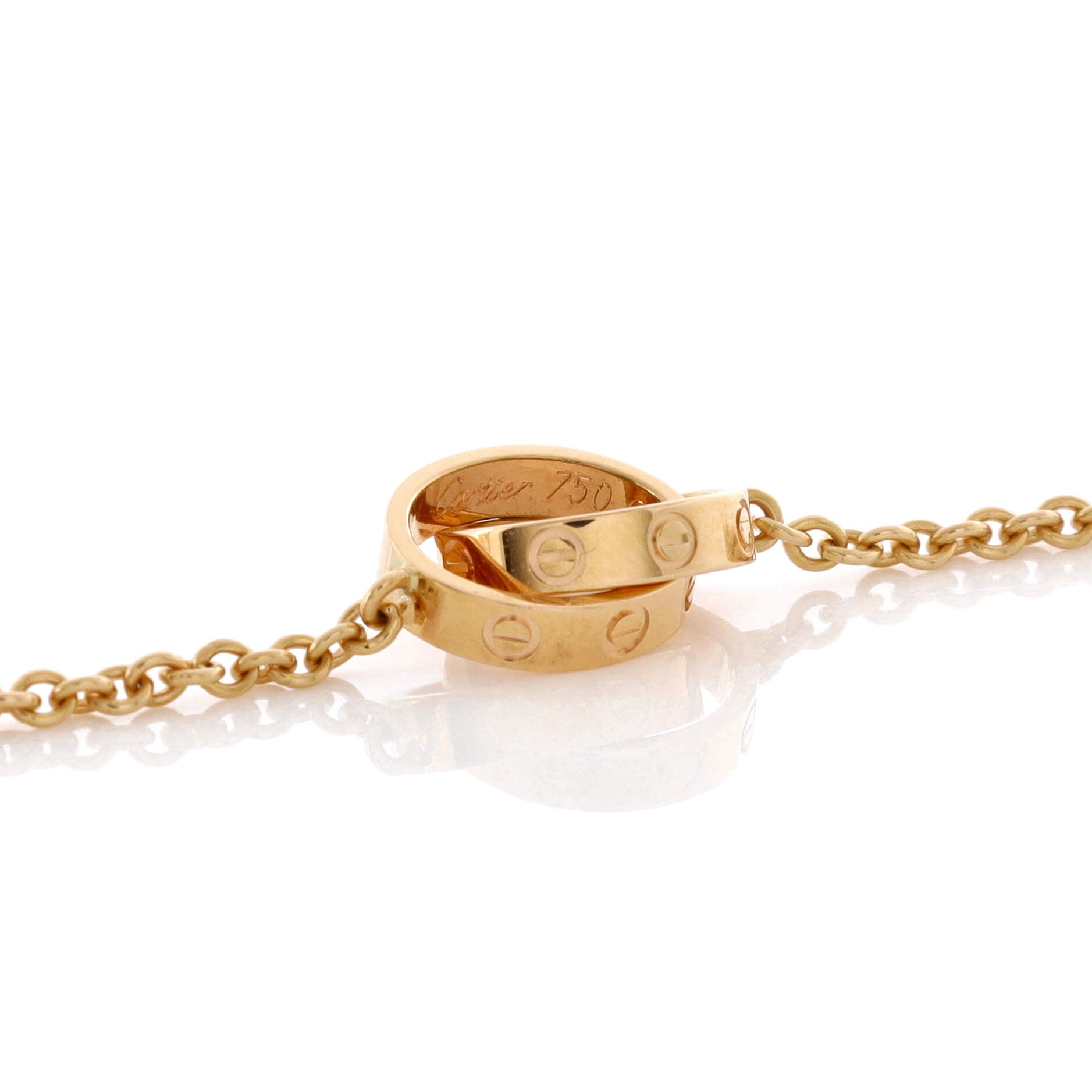 Love Interlocking Necklace 18K Rose Gold