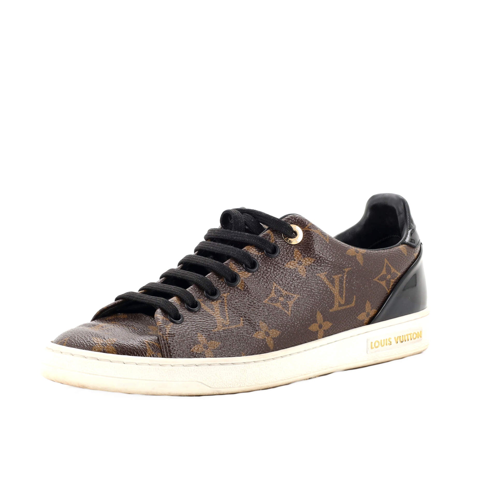 Women's FrontRow Sneakers Monogram Canvas with Patent