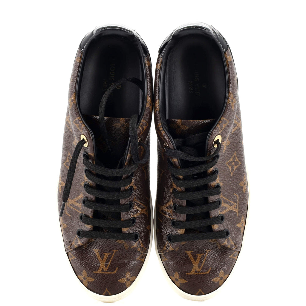 Women's FrontRow Sneakers Monogram Canvas with Patent