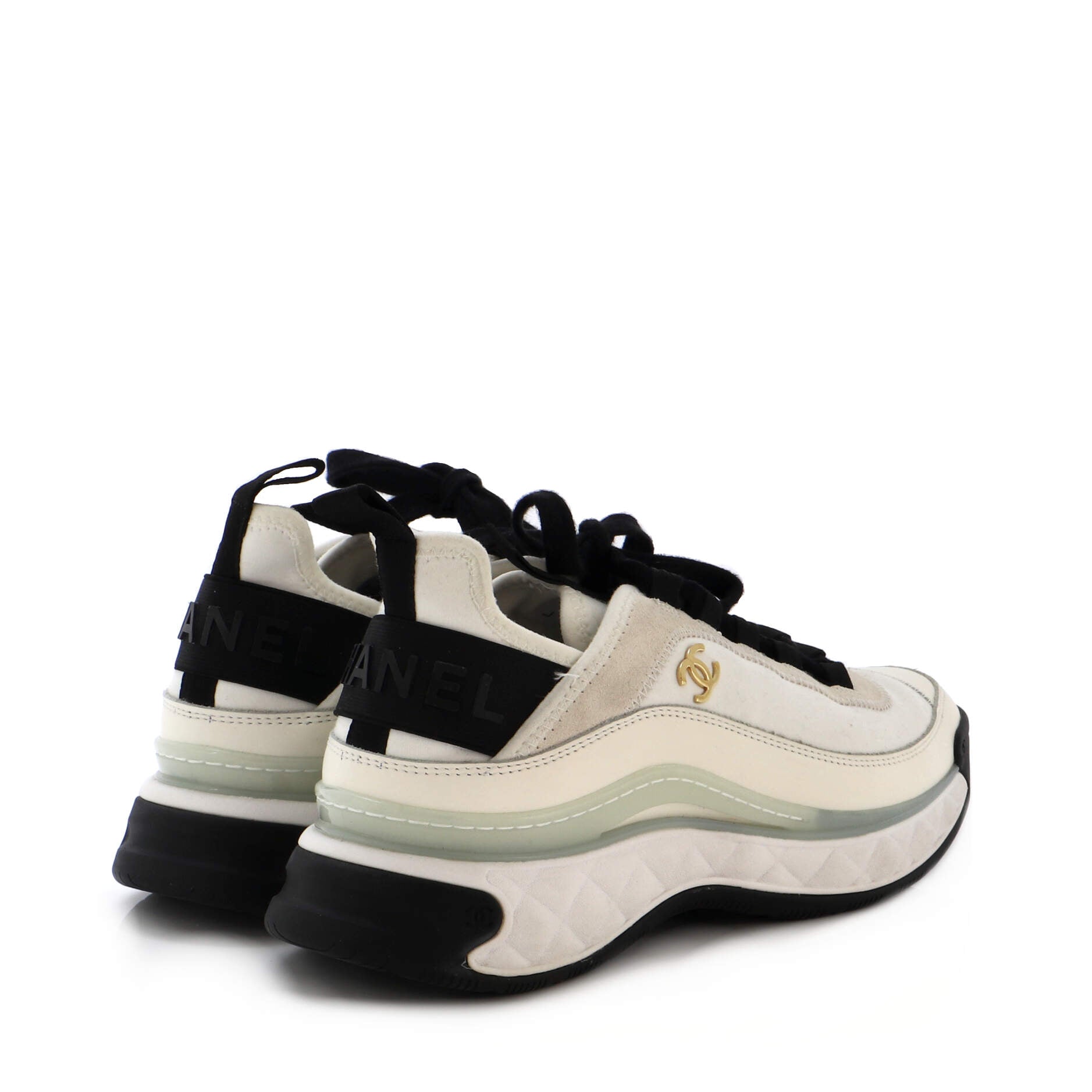 Women's CC Cap Toe Logo Sneakers Suede and Mixed Fibers