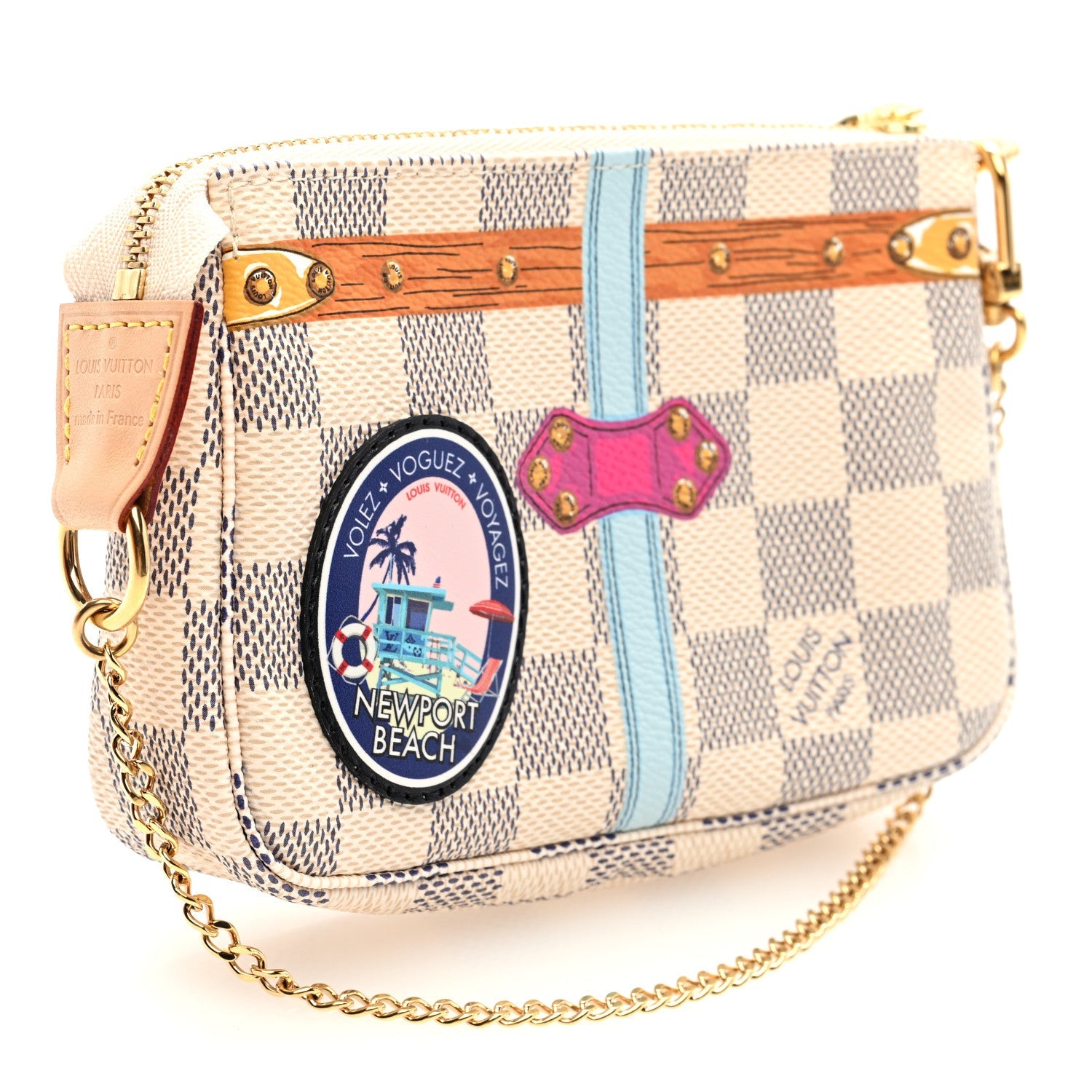 Damier Azur Summer Trunks Newport Beach Mini Pochette Accessories