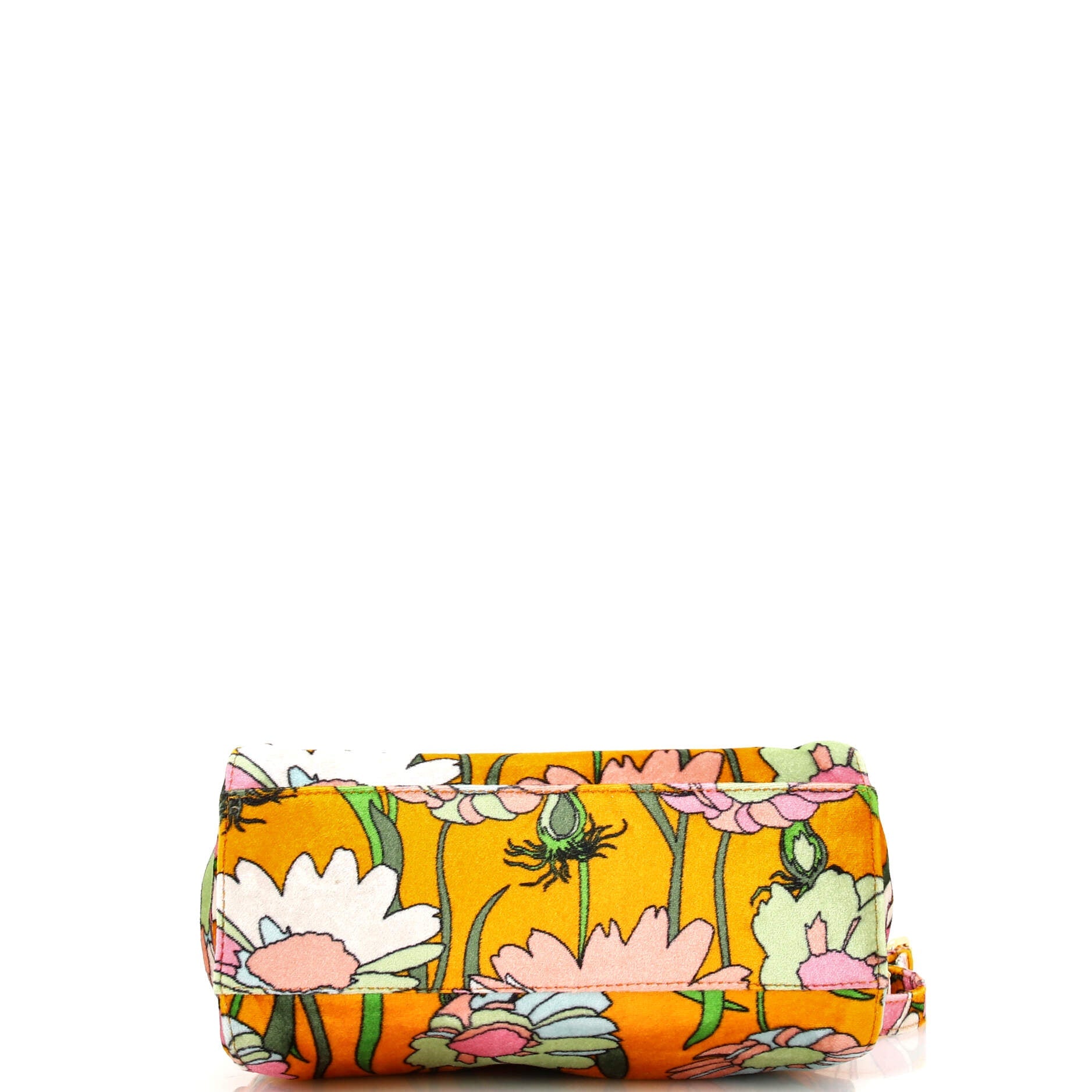 Peekaboo Bag Printed Velvet Mini