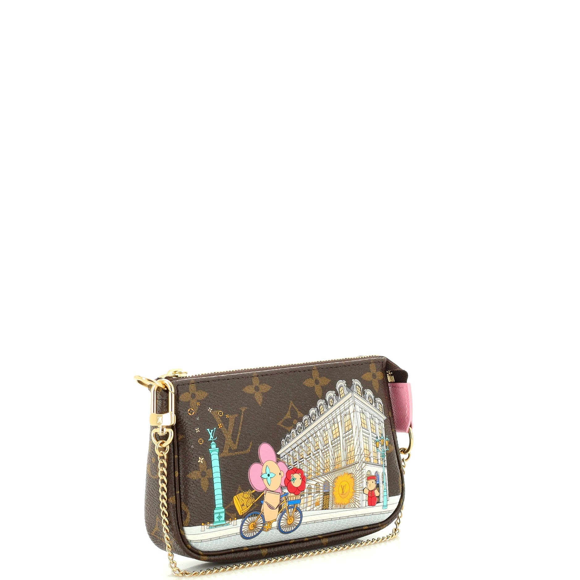 Pochette Accessoires Limited Edition Vivienne Xmas Monogram Canvas Mini