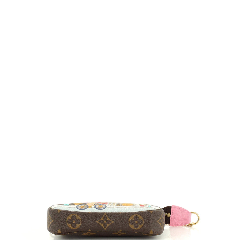 Pochette Accessoires Limited Edition Vivienne Xmas Monogram Canvas Mini