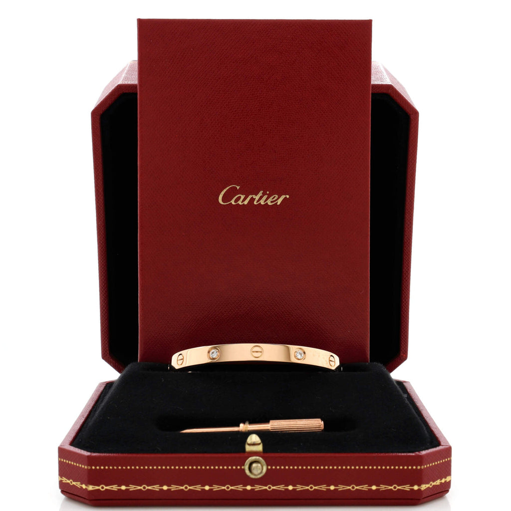 Love 4 Diamond Bracelet 18K Rose Gold with Diamonds