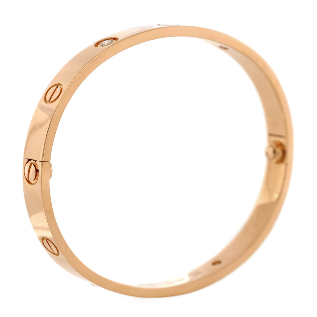 Love 4 Diamond Bracelet 18K Rose Gold with Diamonds