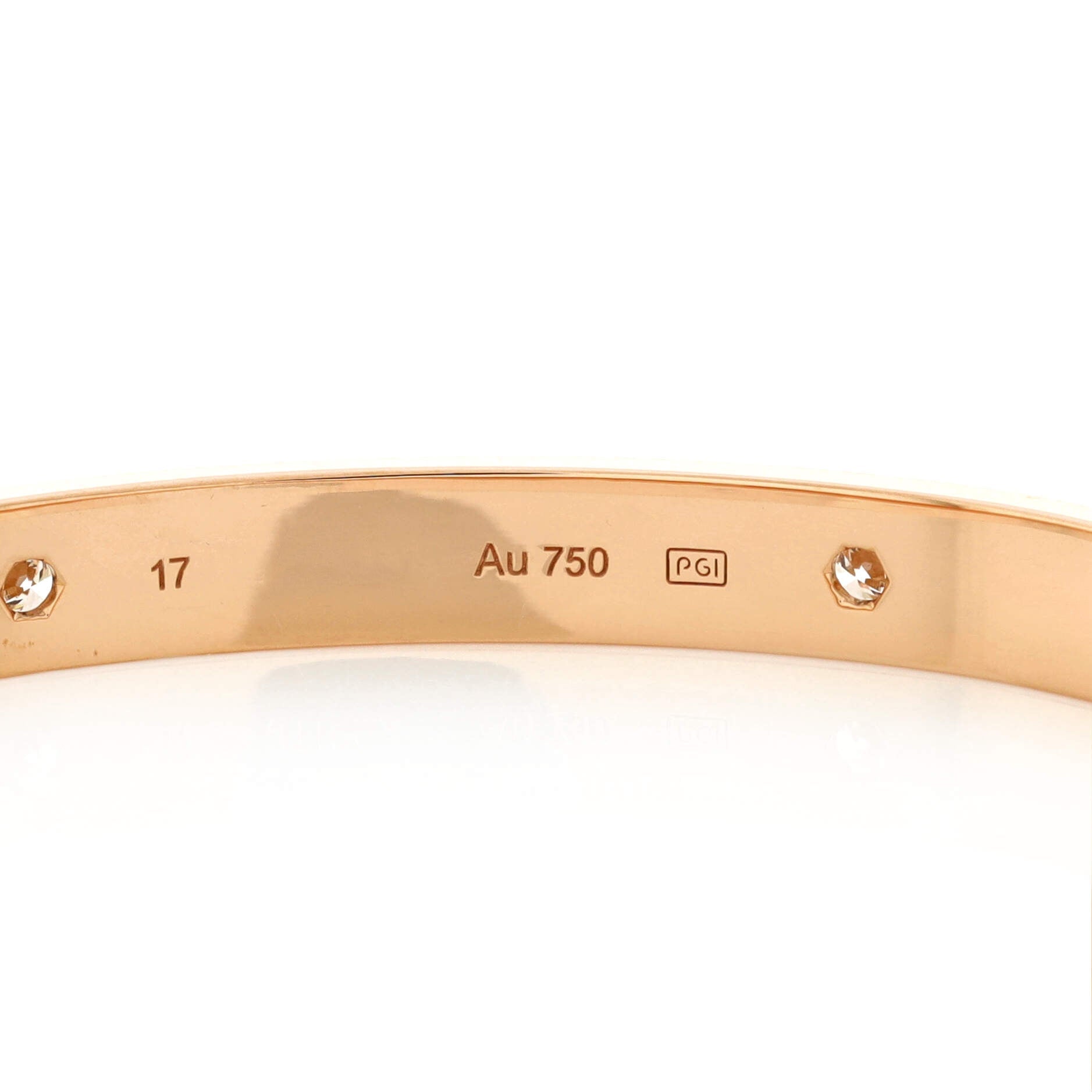 Love 4 Diamond Bracelet 18K Rose Gold with Diamonds