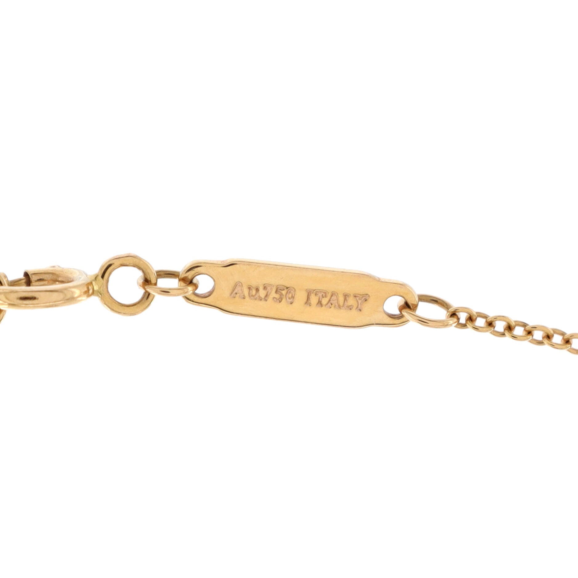 T Smile Pendant Necklace 18K Rose Gold Mini