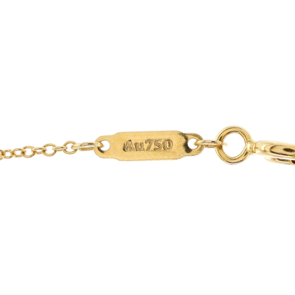 T Smile Pendant Necklace 18K Yellow Gold Small
