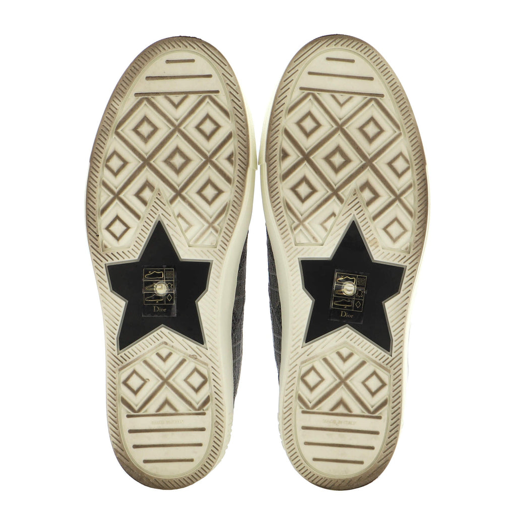 Women's Walk'N'Dior Sneakers Cannage Embroidered Canvas