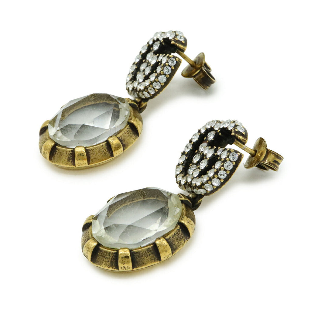 Gucci Double G Crystal Earrings