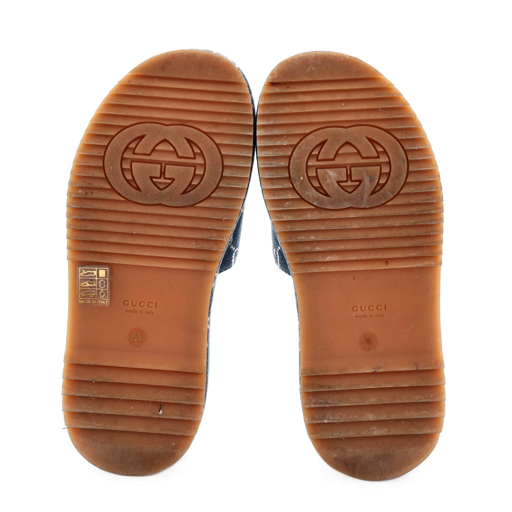 Women's Angelina Platform Slide Sandals GG Canvas