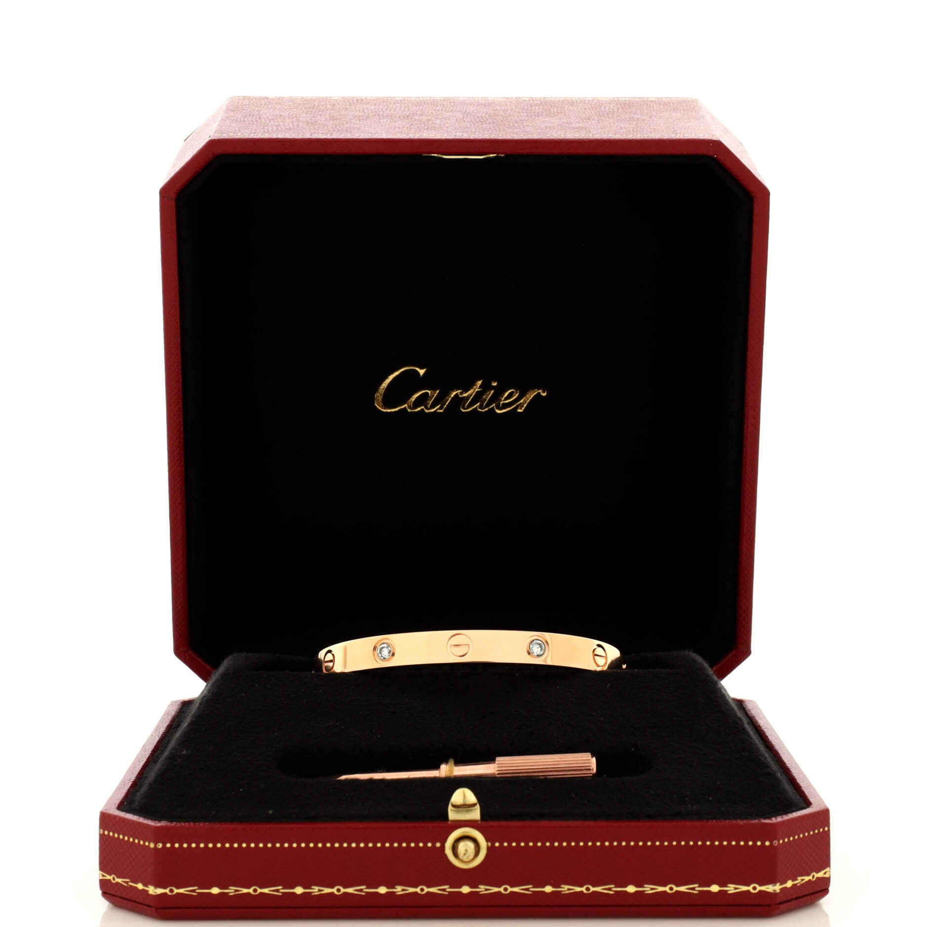 Love 4 Diamond Bracelet 18K Rose Gold with Diamonds