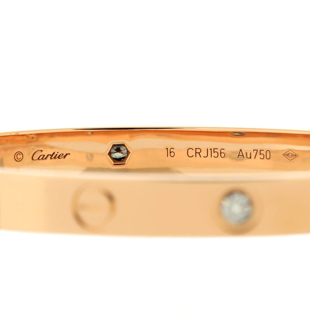Love 4 Diamond Bracelet 18K Rose Gold with Diamonds
