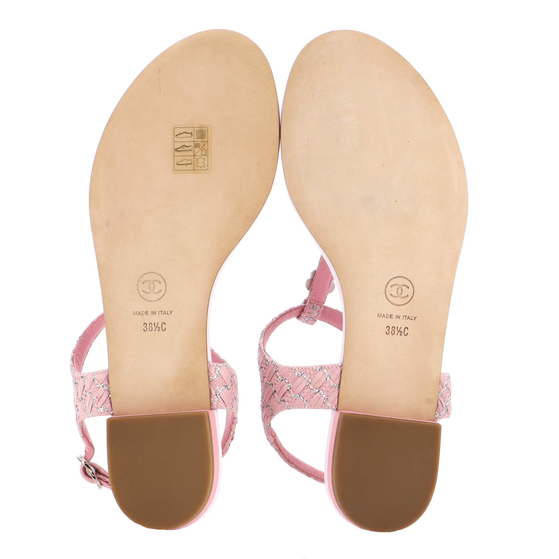 Women's Charms Thong Sandals Raffia and Tweed