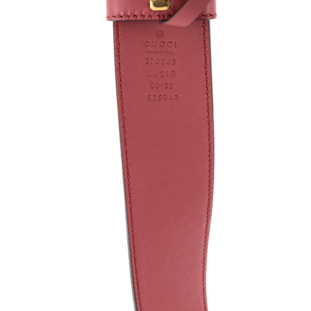 Interlocking G Belt Blooms Print GG Coated Canvas Wide 80