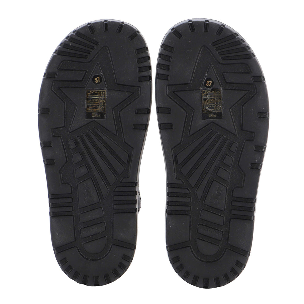 Women's Dtwist Slide Espadrilles Cannage Quilt Leather