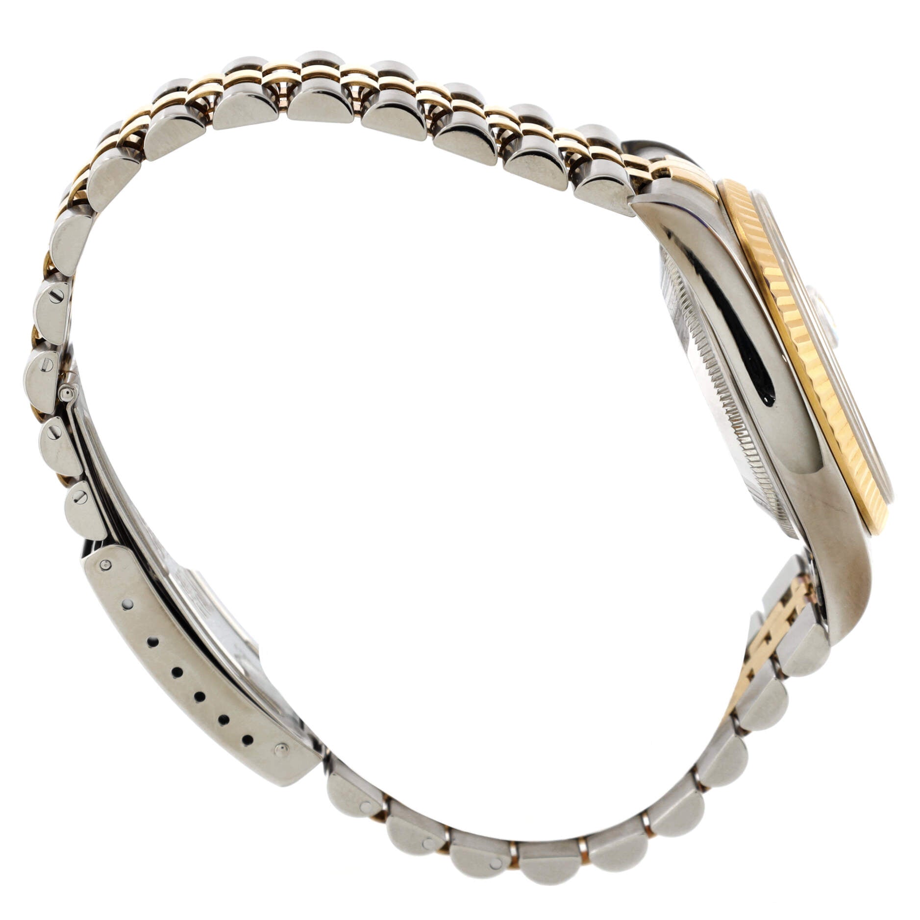 Oyster Perpetual Datejust Automatic Watch Stainless Steel and Yellow Gold with Diamond Markers 36